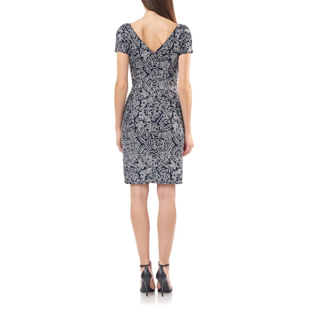 Js Collections Soutache Cocktail Sheath Dress 6 N… - image 3